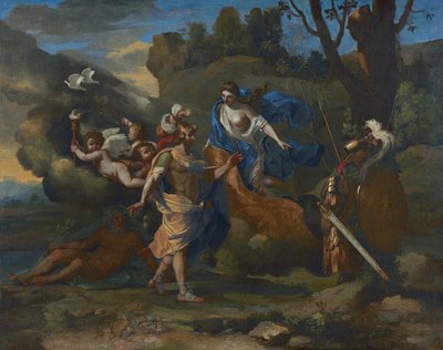 Venus Showing Her Arms to Aeneas by Nicolas Poussin